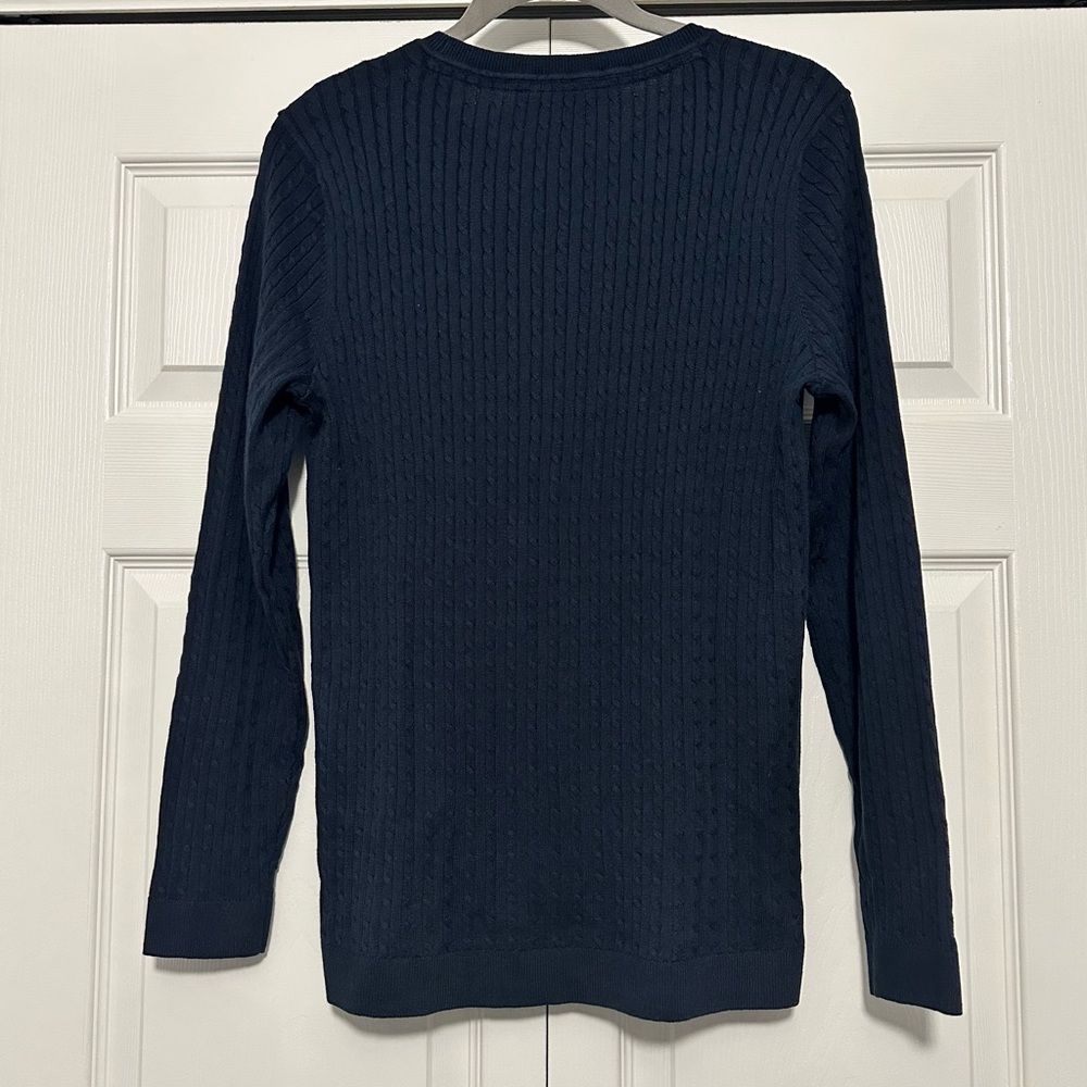 Tommy Hilfiger Cable Knit Crewneck Lightweight Sweater Size Large NWT - Picture 2 of 9